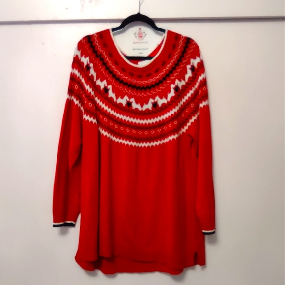 Charter Club Sweaters - Fair Isle Scotties Sweater Charter Club 3X